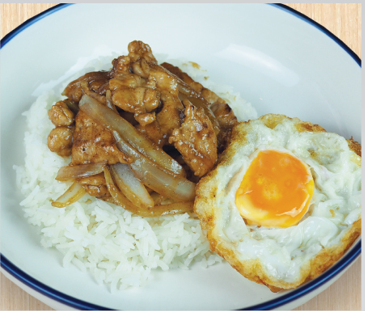 ข้าวหมูซีอิ๊วไข่ดาว