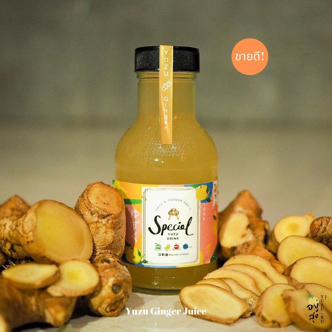 YUZU GINGER JUICE น้ำส้มยูสุผสมขิงแท้ ขนาด 300 มล.