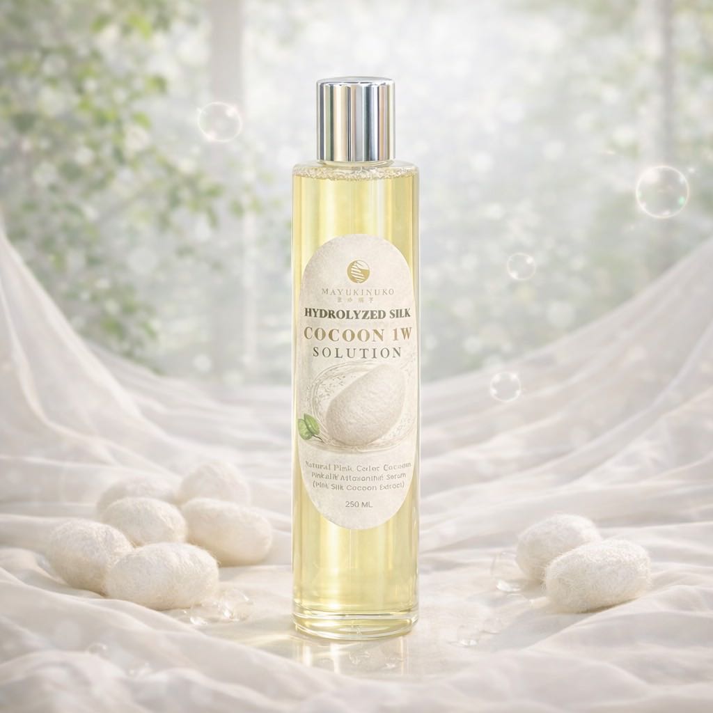 𝐌𝐢𝐝 𝐘𝐞𝐚𝐫 𝐒𝐚𝐥𝐞 𝟓𝟎% : HYDROLYZED SILK COCON 1 W SOLUTION (250 ml.)
