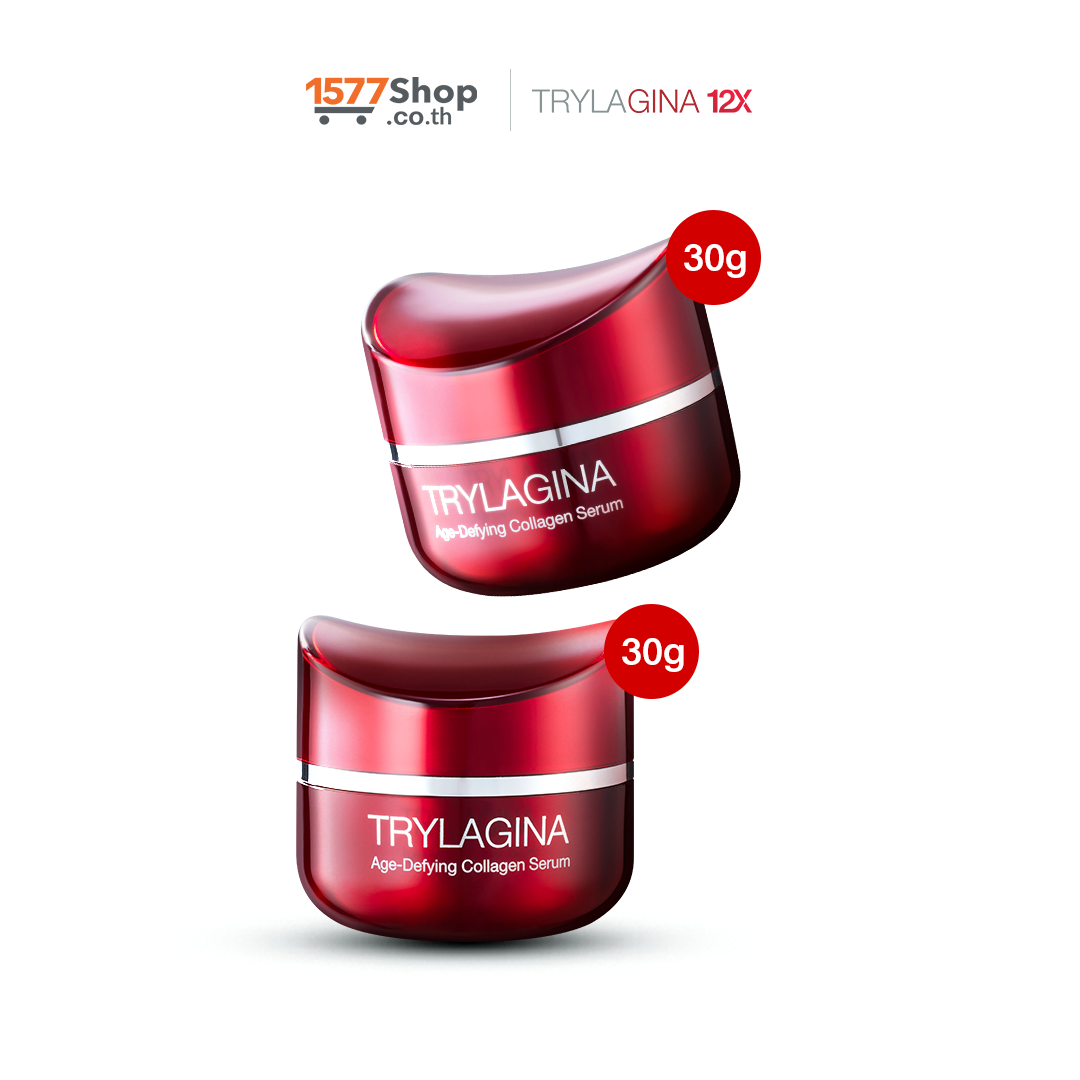 [2 กระปุก] Trylagina 12X (ไตรลาจิน่า 12X) เซรั่มคืนความอ่อนเยาว์ 5 มิติ