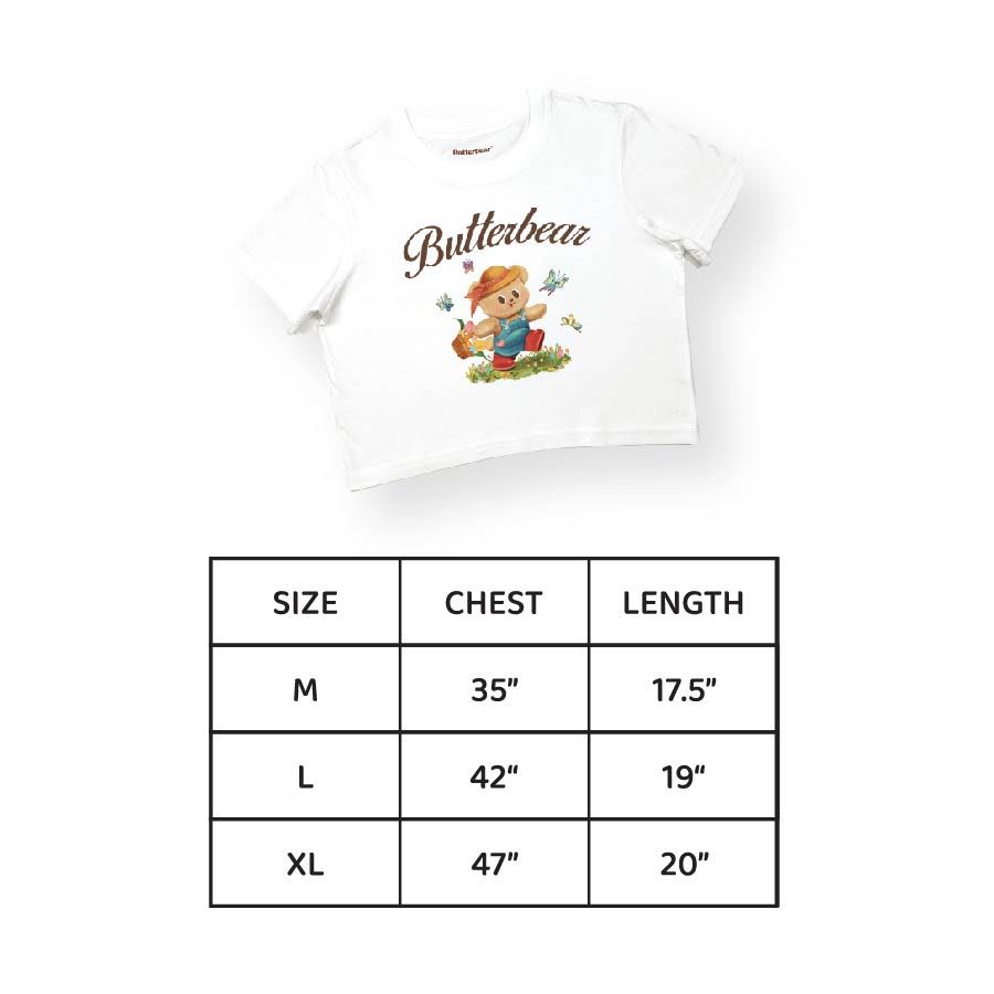 เสื้อยืดครอบ หมีในสวน (Cropped Garden Bear Shirt)