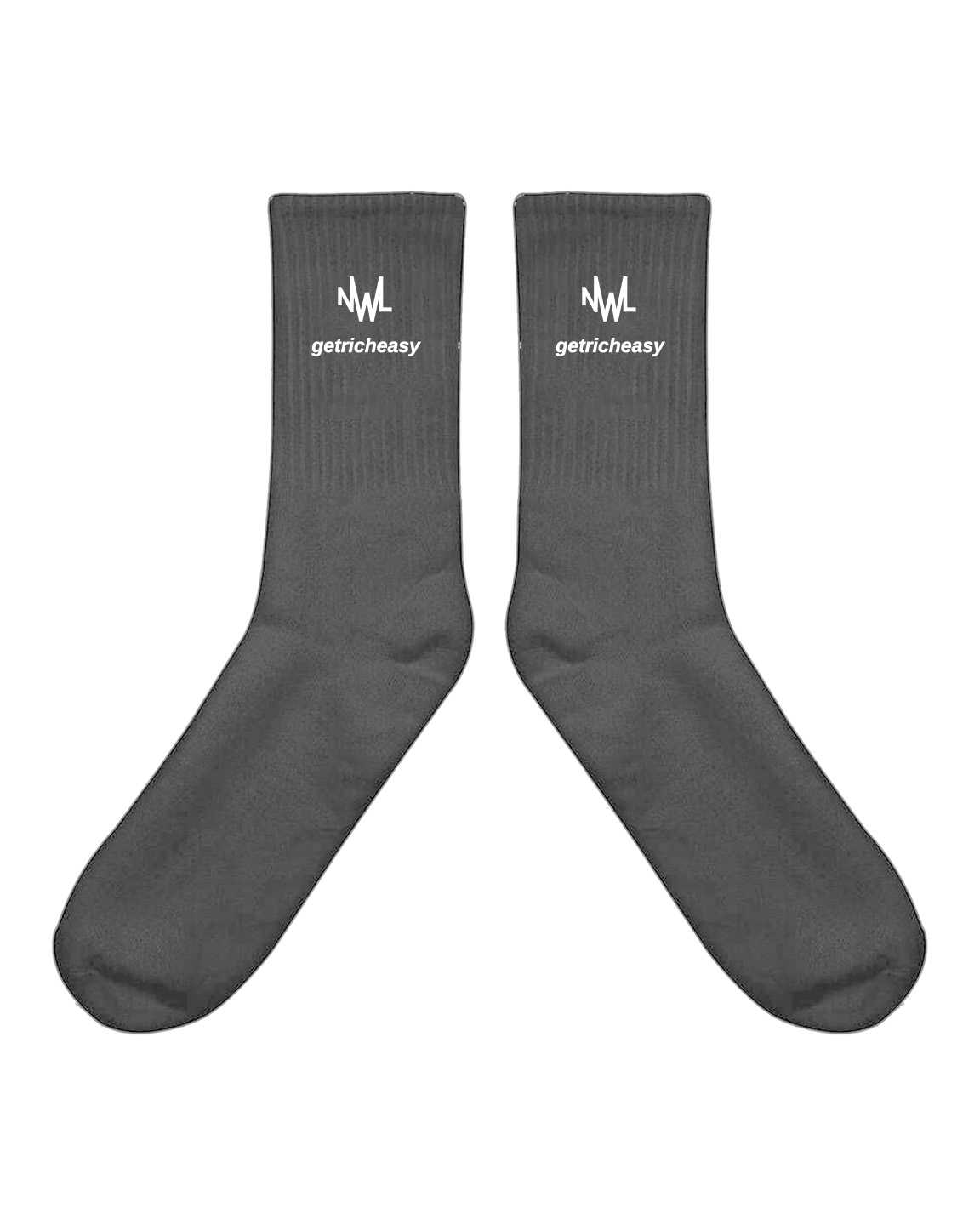 NWL x GETRICHEASY Sock Gray