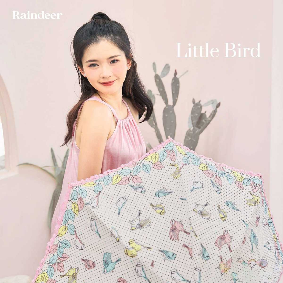 ร่มยาว 18 นิ้ว กันUV2ชั้น ลายLittle Bird
