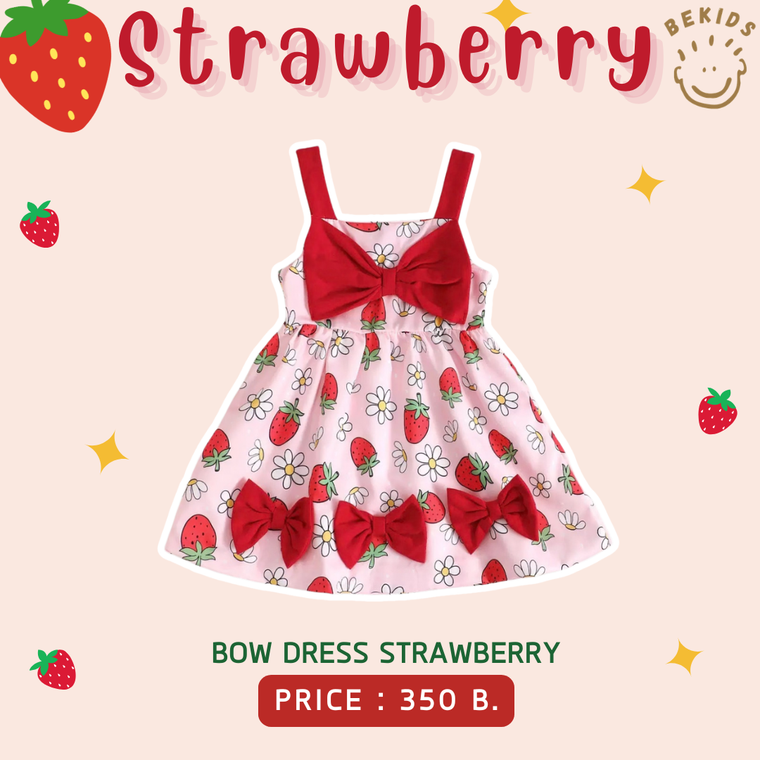 Bow Dress Strawberry