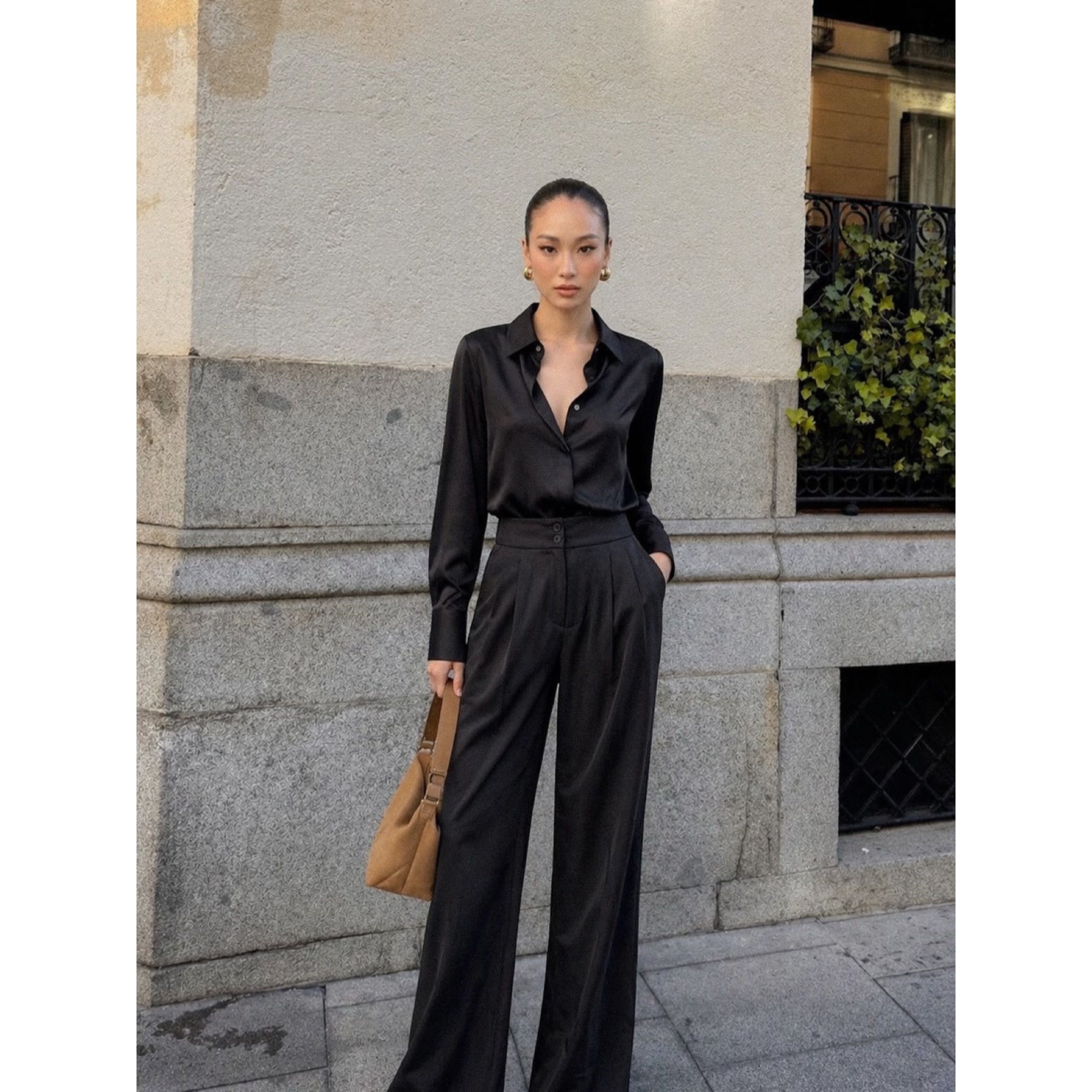 HIGH WAIST STRAP PANTS