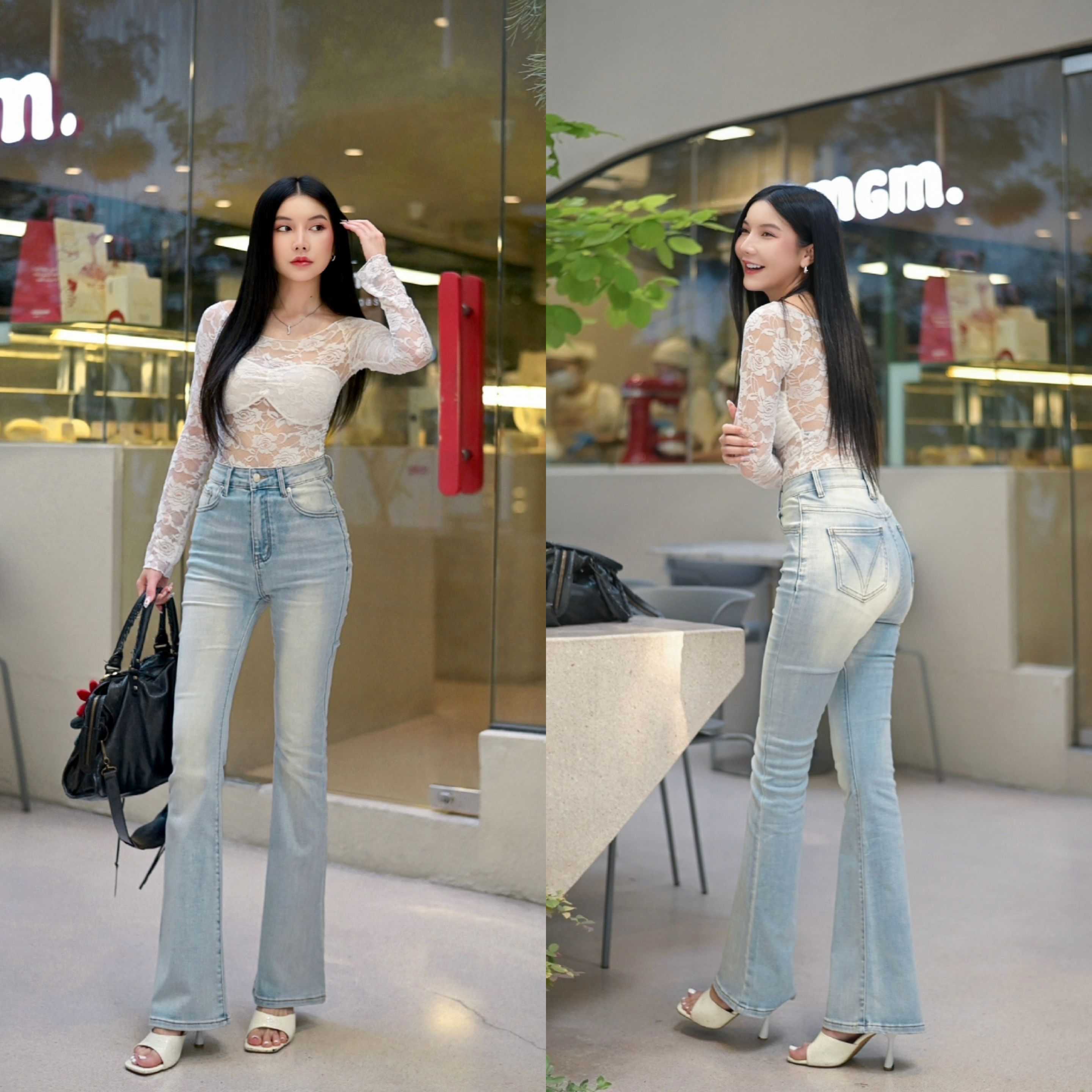 TLP0548 Signature High Waist Bootcut Jeans
