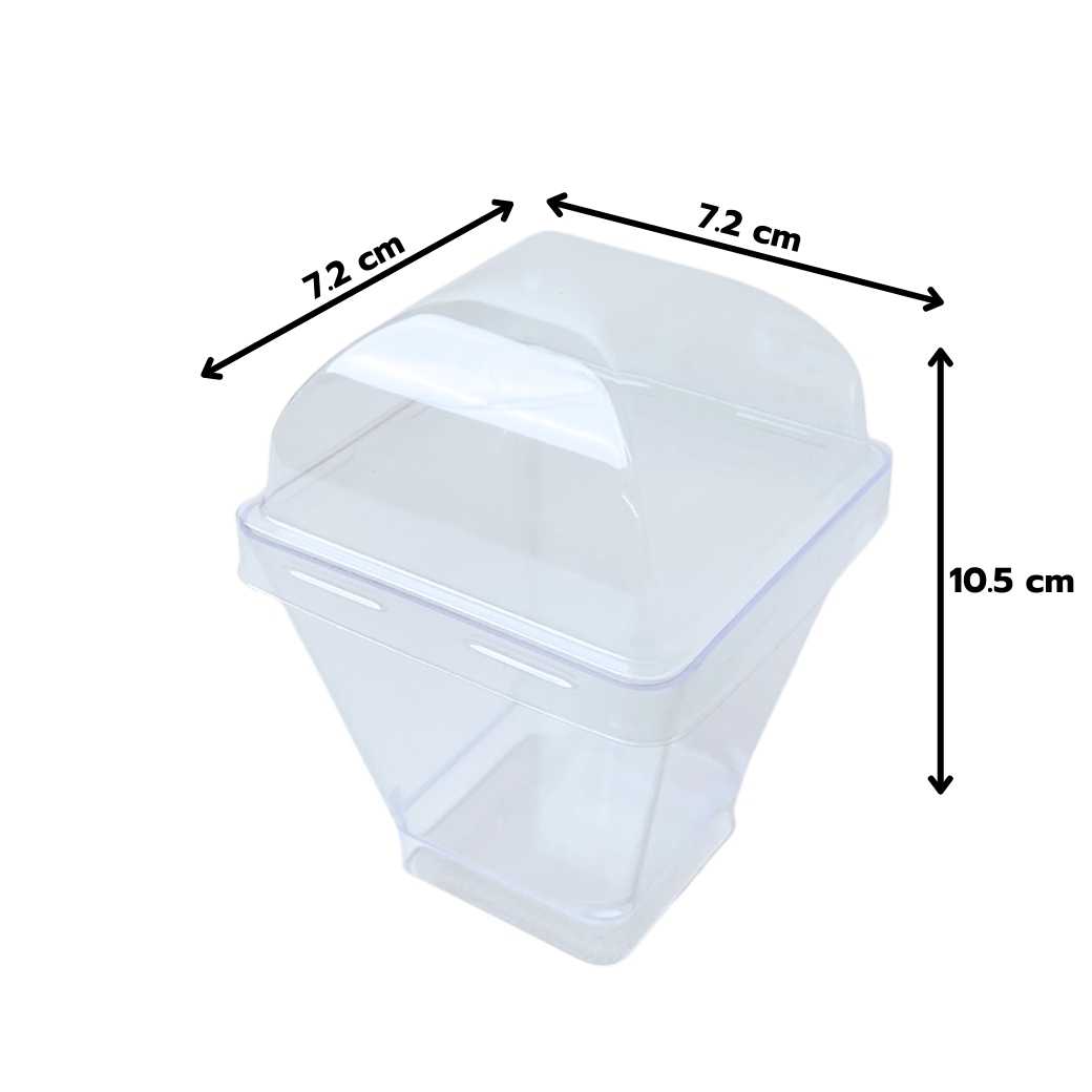 (ห่อ 25 ชุด) ถ้วยมูสเค้ก พีเอส444 ฝาโดม MW01PS444