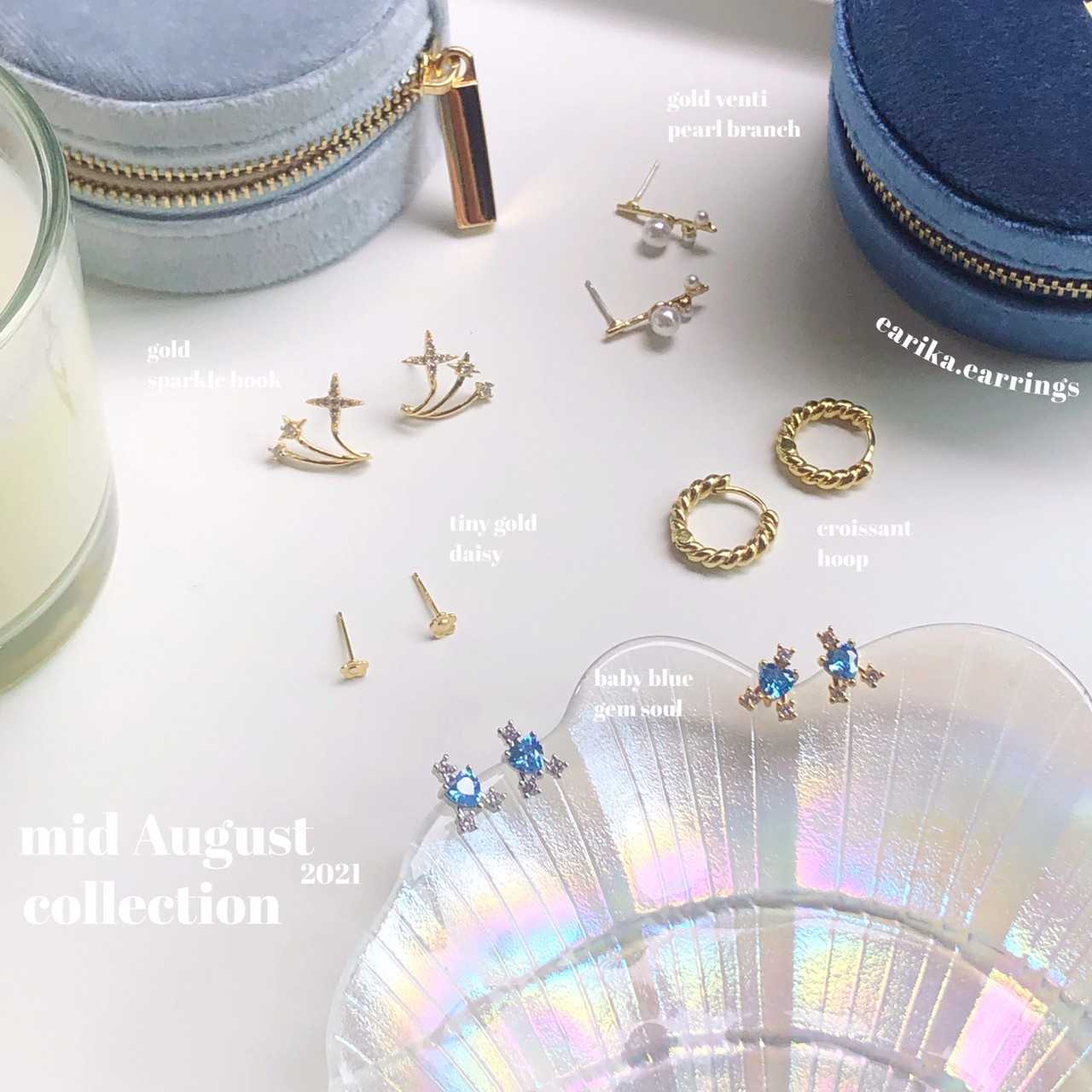 earika.earrings - ต่างหูเงินแท้ S92.5 คอลเลคชั่นกลางเดือนสิงหาคม 2021 (1) เหมาะสำหรับคนแพ้ง่าย