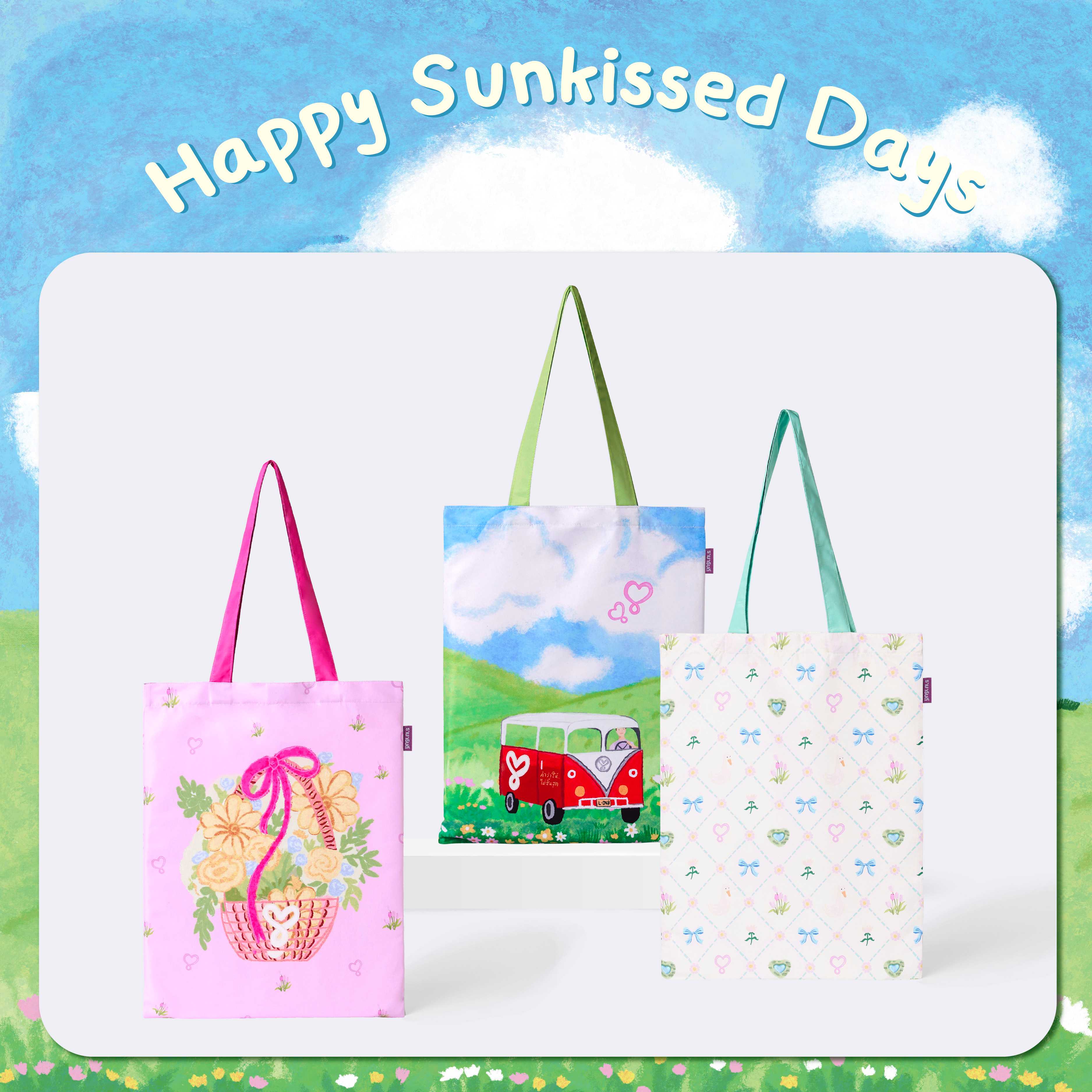 กระเป๋าผ้าไมโคร Happy Sunkissed Days