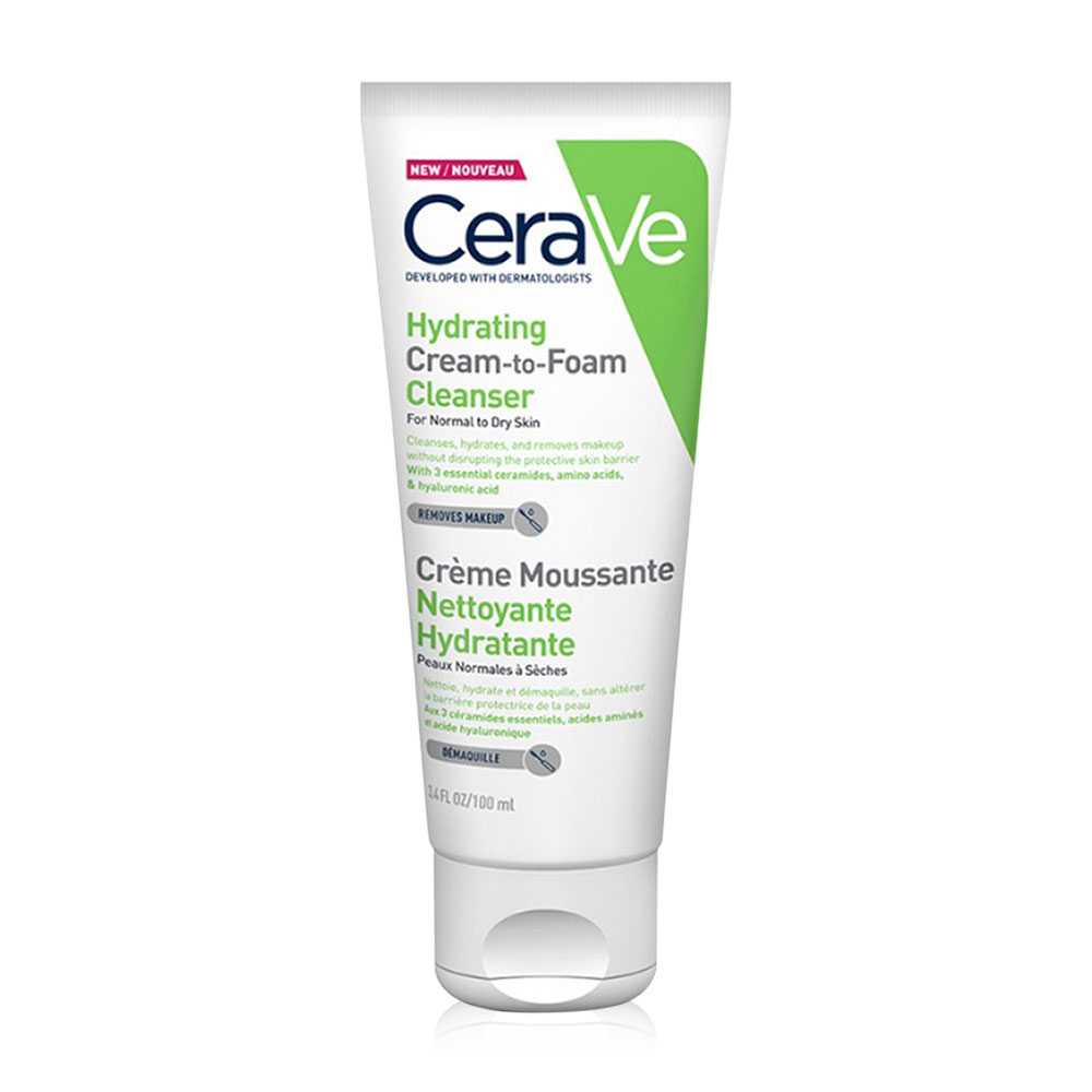 CERAVE Hydrating Cream-to-Foam Cleanser 100 ml