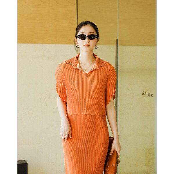 2MUAY รุ่น GJO5276 เสื้อคลุมพลีทคุณภาพ THICK COLLAR CAPE PLEATED CARDIGAN 7 สี FREE SIZE