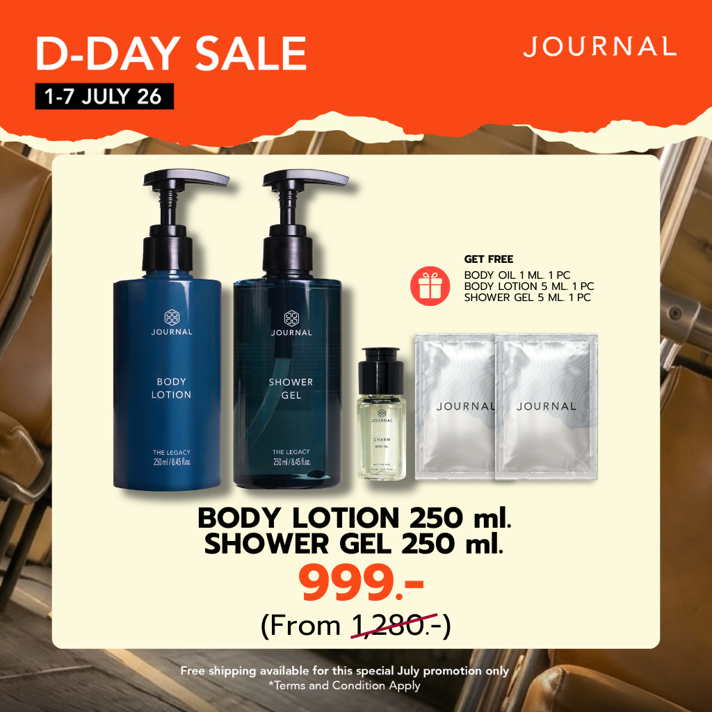 D-DAY ✨Body Lotion + Shower Gel 250 ml ราคา 999.-  (ปกติ 1,280.-) และของแถม 3 รายการ