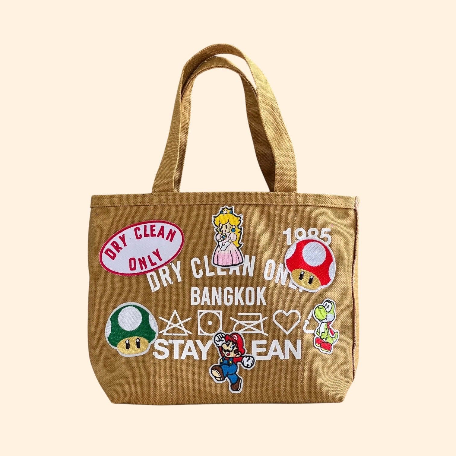 MINI TOTE PATCH ( BROWN )