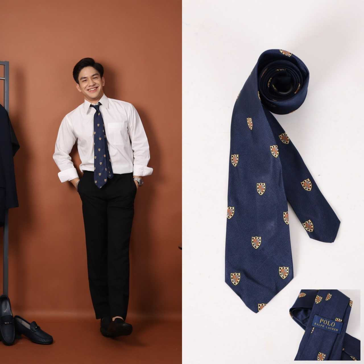RALPH LAUREN NECKTIE 8.5 CM