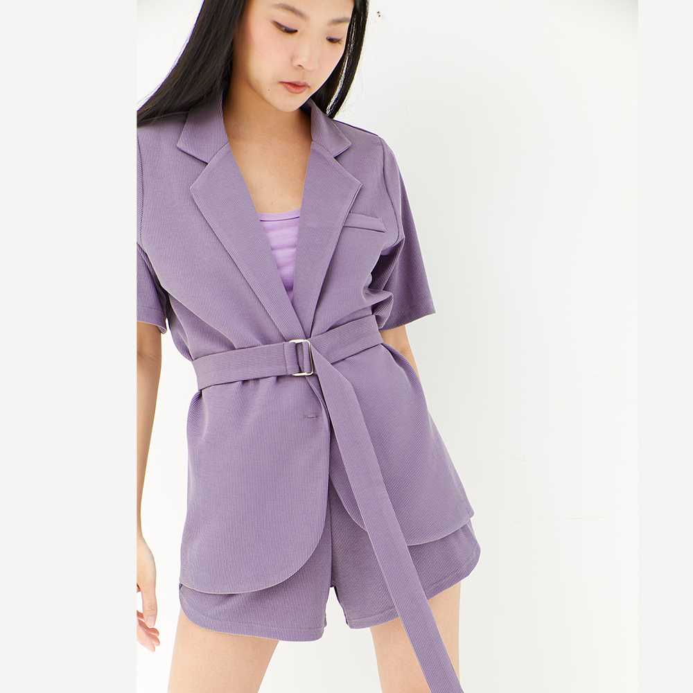 picht Time Blazer & Belt เสื้อคลุมแขนสั้น พร้อมเข็มขัด (Timeless Collection)