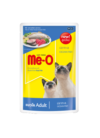อาหารแมวชนิดเปียกMe-O รสปลาทะเล