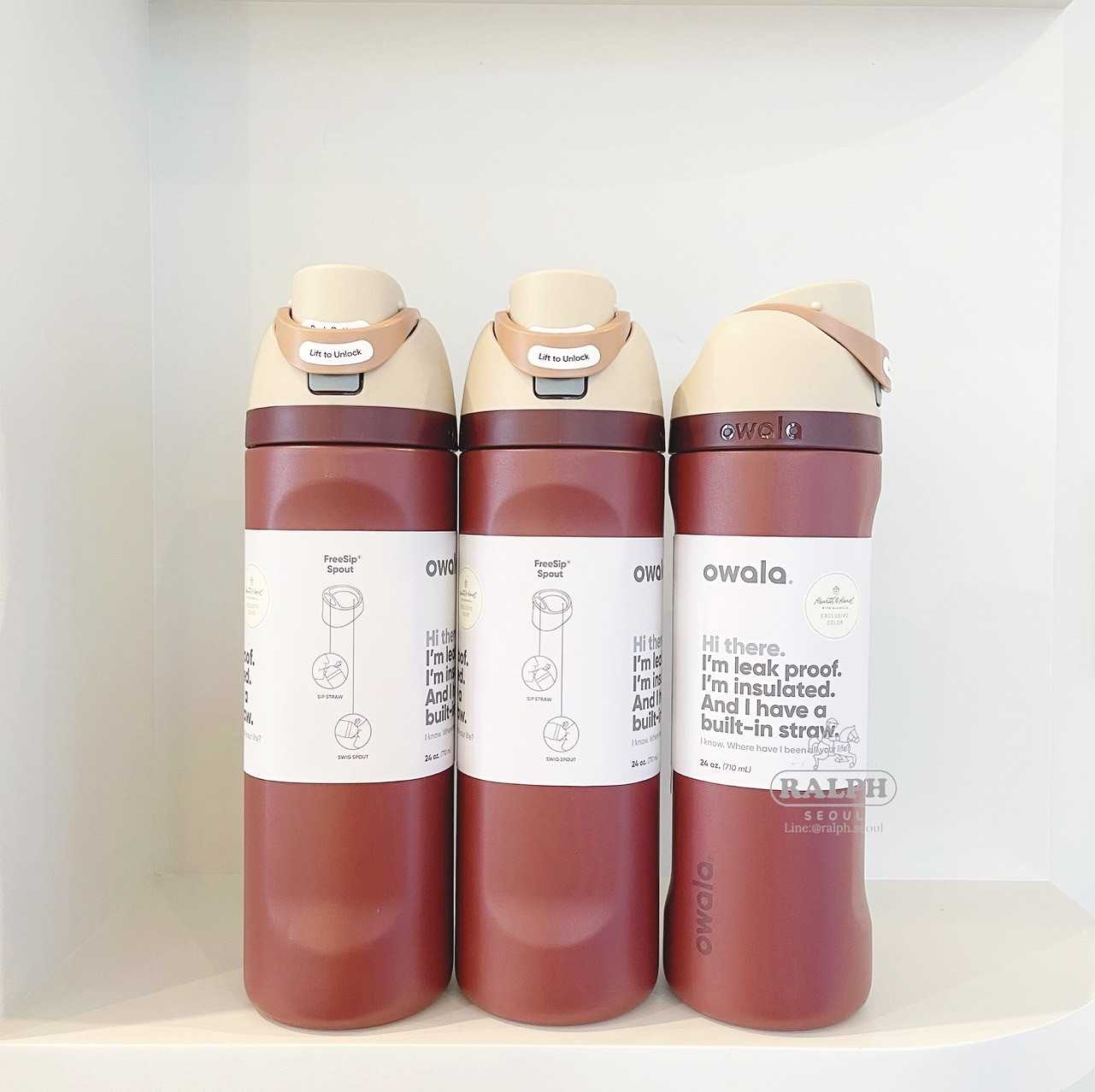 Owala FreeSip  24oz (Dark Red)