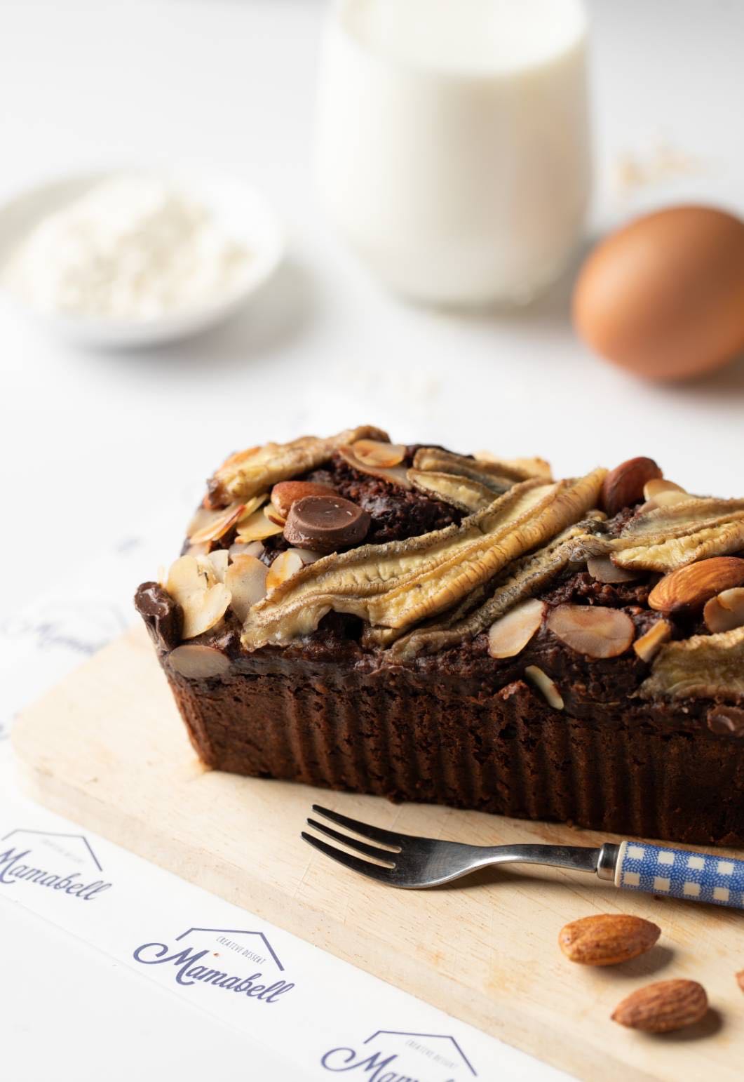 คลีนHEALTHY BANANA CAKE   :  DARK CHOCOLATE (No Sugar Added)