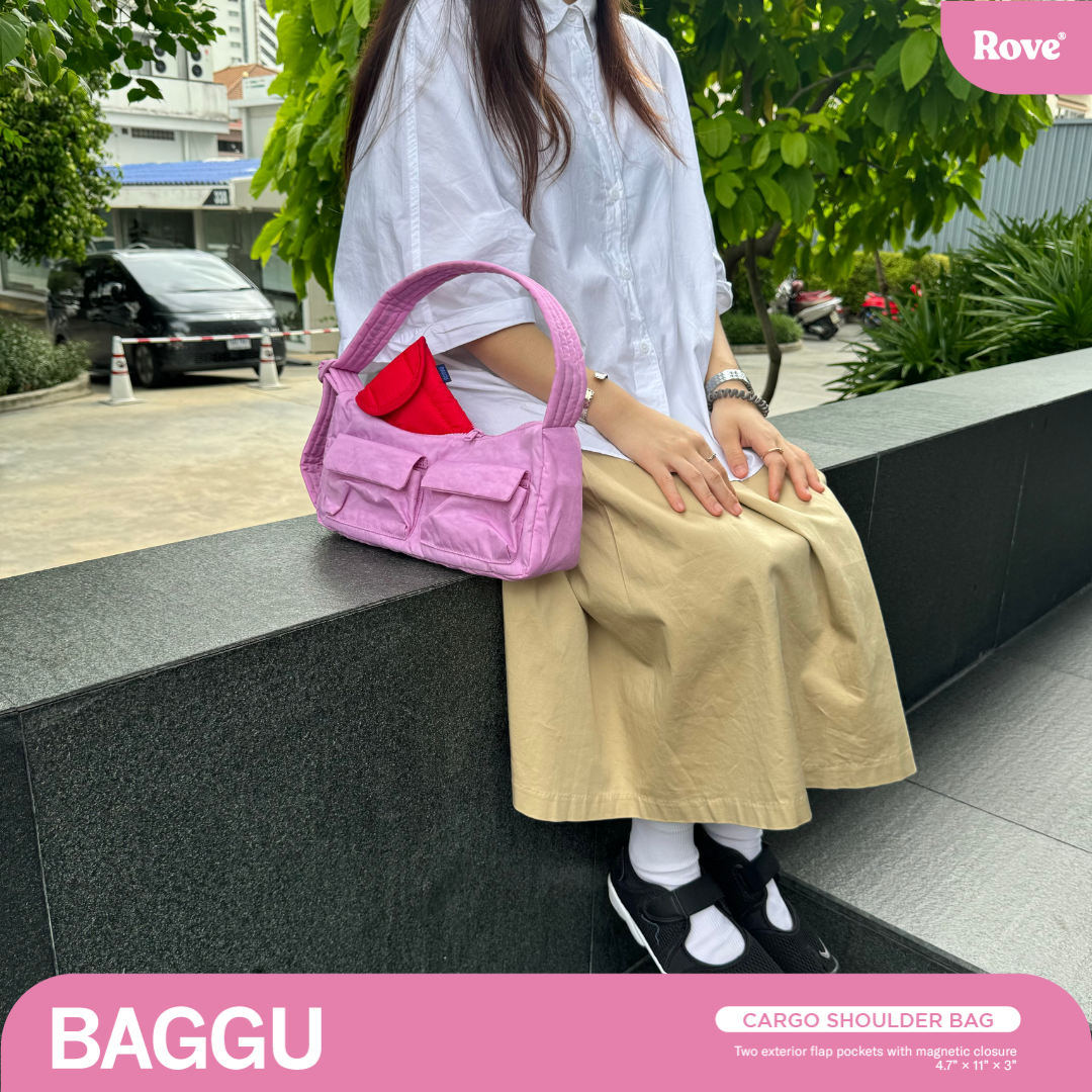 BAGGU Cargo Shoulder Bag - Peony