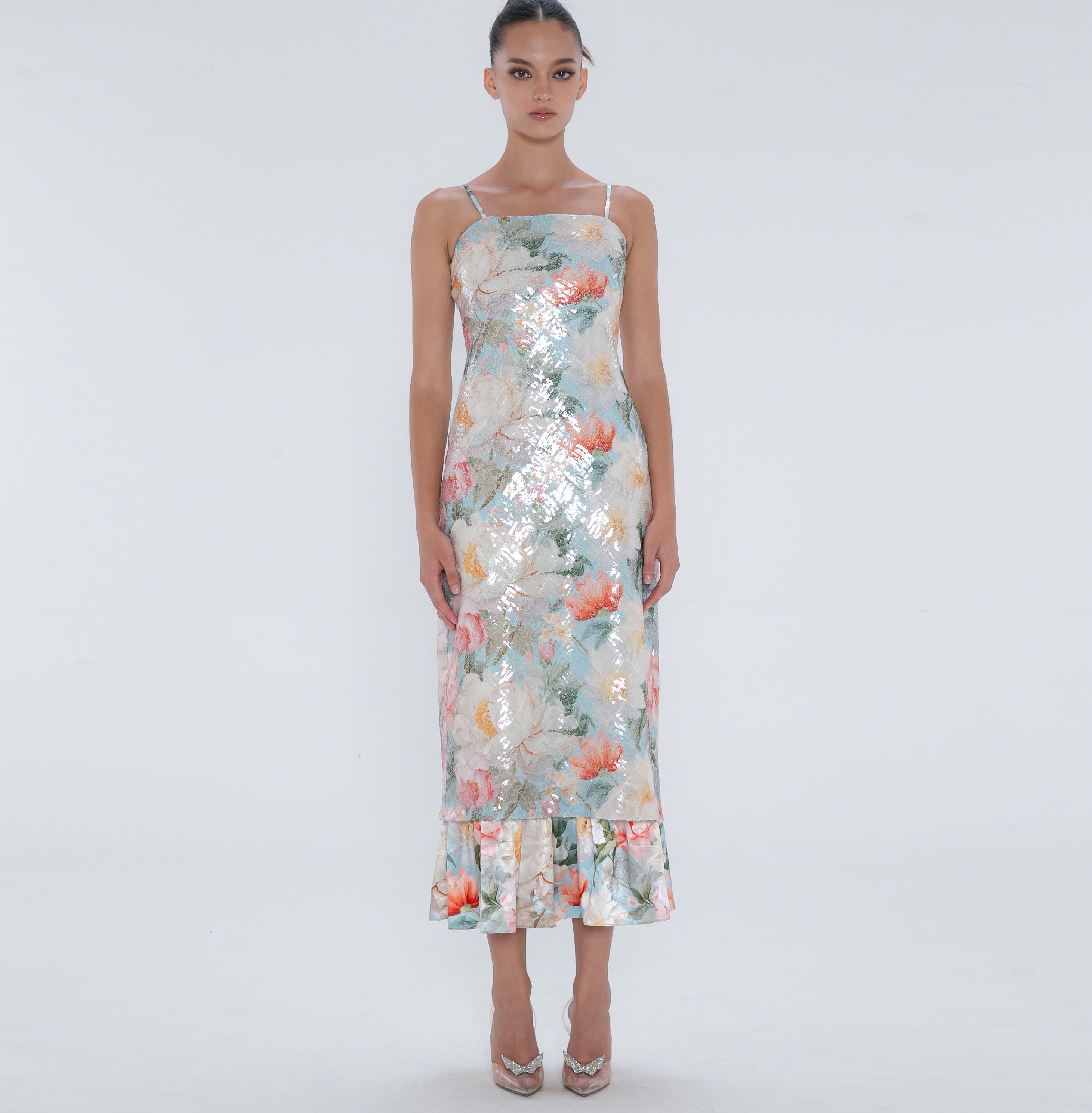 Spaghetti Ruffle Dress