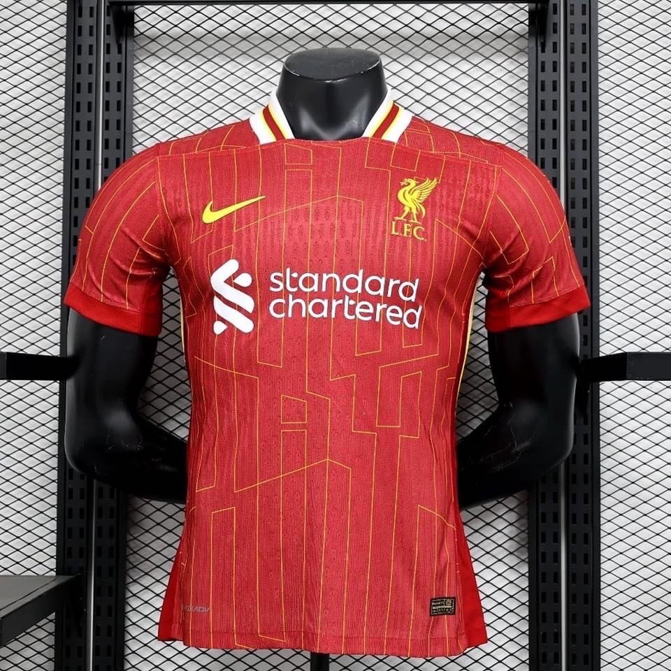 เสื้อฟุตบอลทีมลิเวอร์พูล เหย้า สีเเดง เกรดนักเตะ 2024