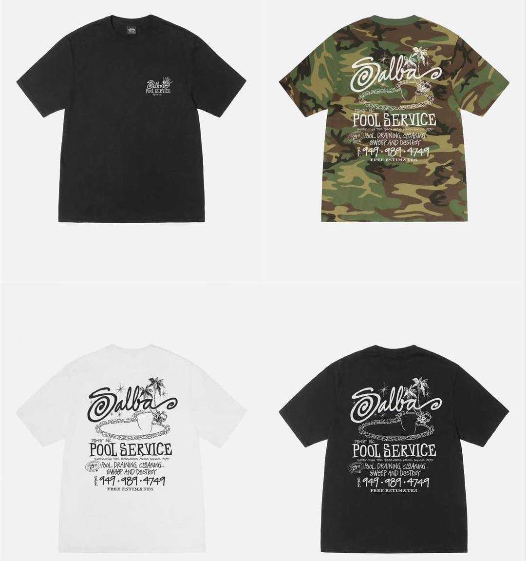 เสื้อยืด​ Stussy Pool Service 