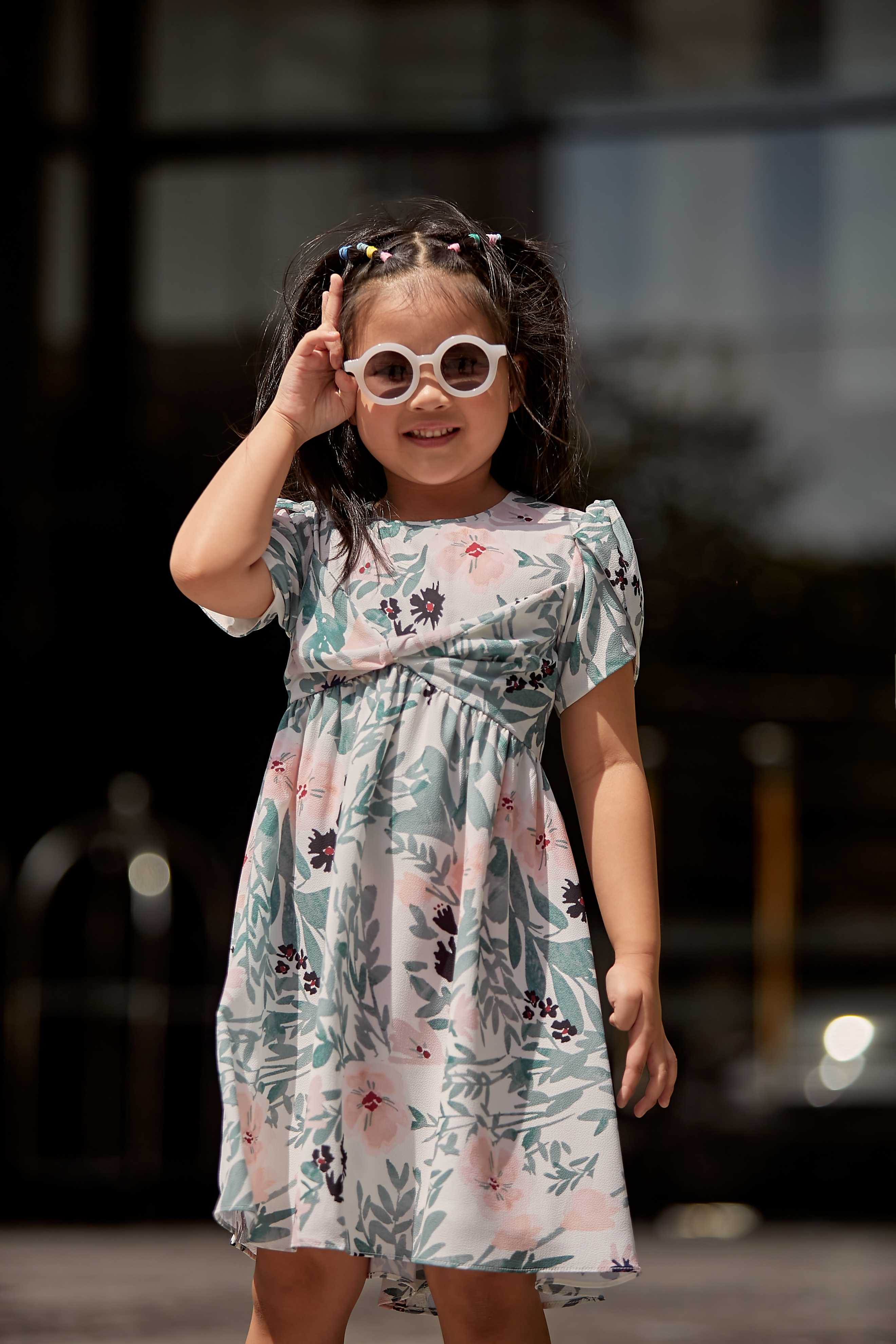 Canna Flower Dress Kid