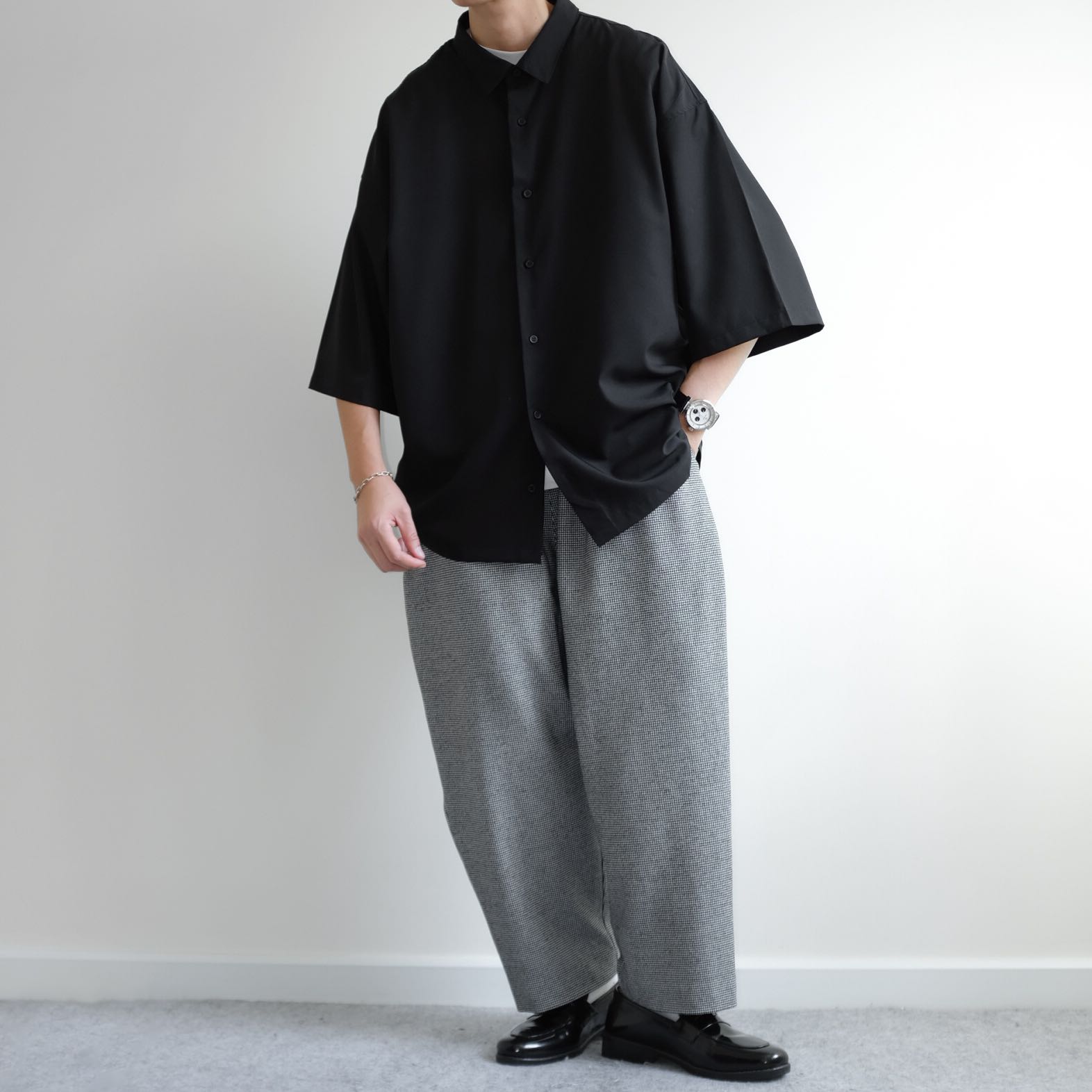 GEYGRY  Relaxed Cropped Wide Carrot 🥕 Pants 