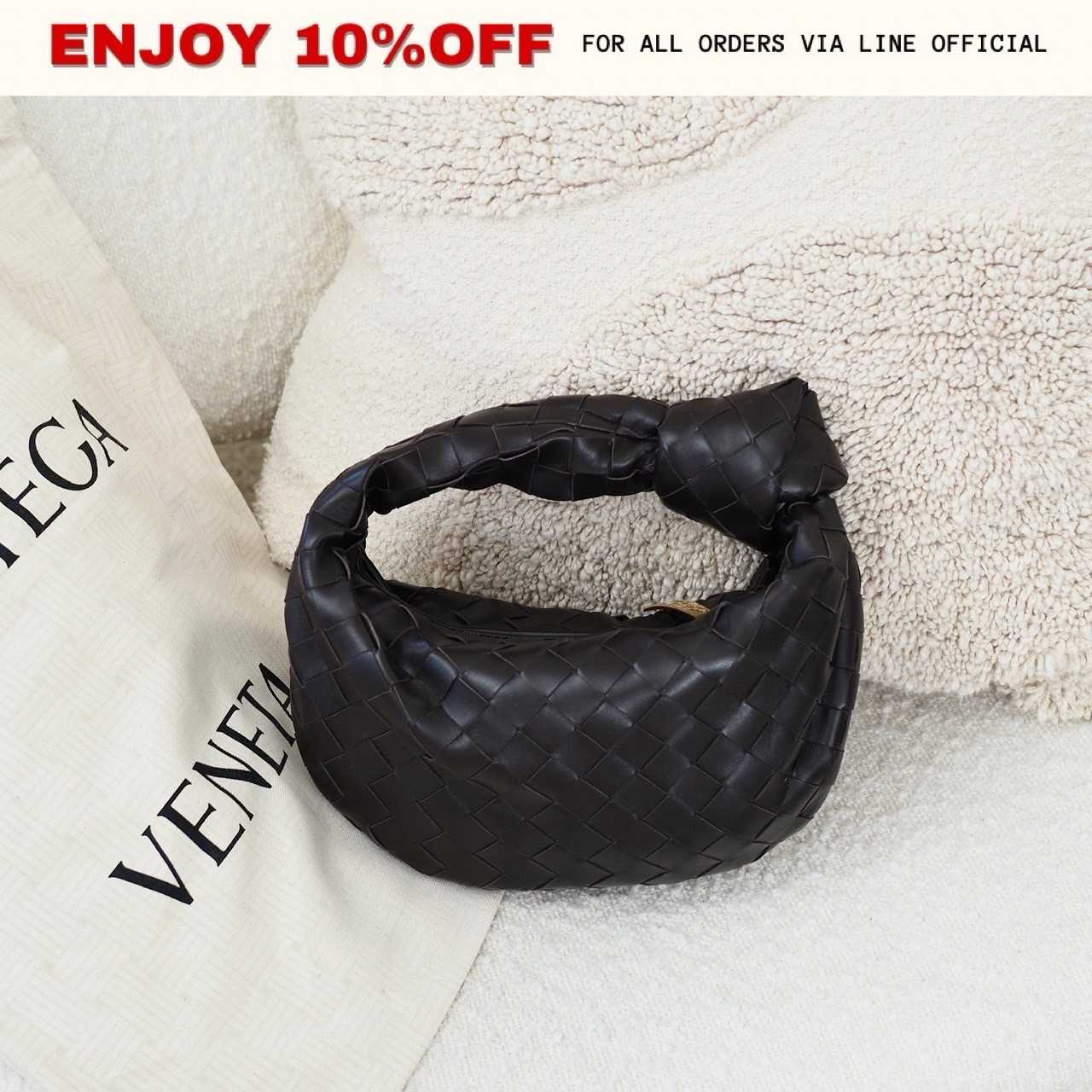 NEW! BOTTEGA VENETA Mini Jodie สี Fondant GHW | Bag