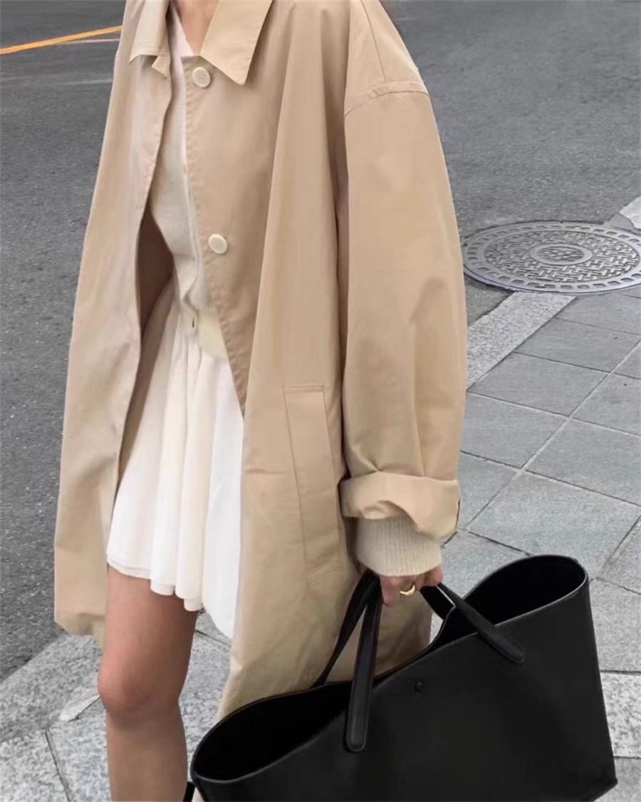 Everyday Breeze Trench – OUCE (สินค้า Made in Korea🇰🇷 Pre-order ประมาณ 10–15 วัน)