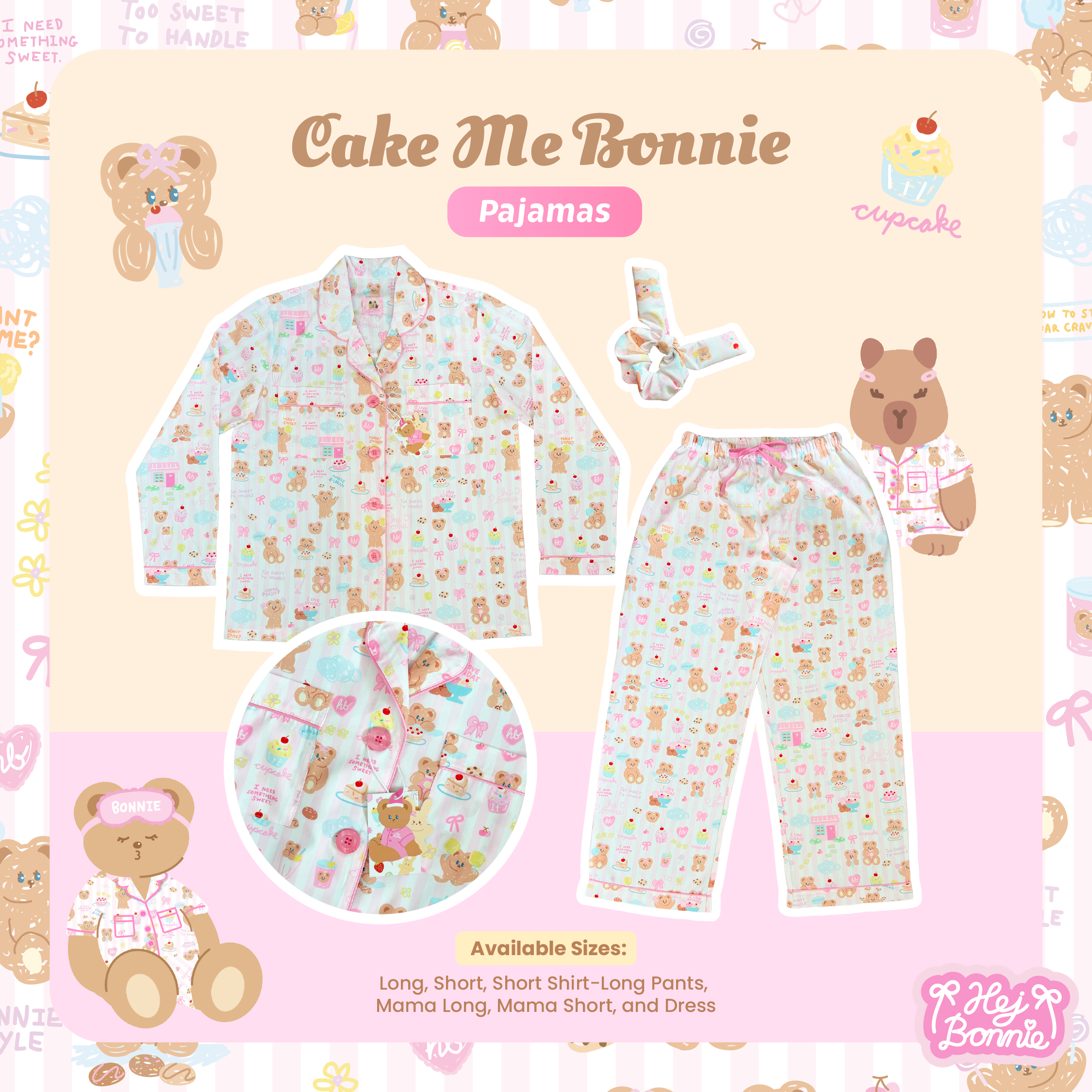 [สำหรับผู้ใหญ่] Cake me bonnie🍰 Pajamas l Hej Bonnie Official