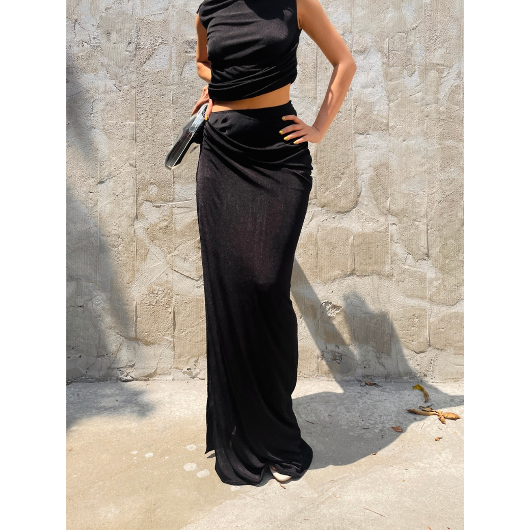 SALE Anna October  Casey Skirt - Black