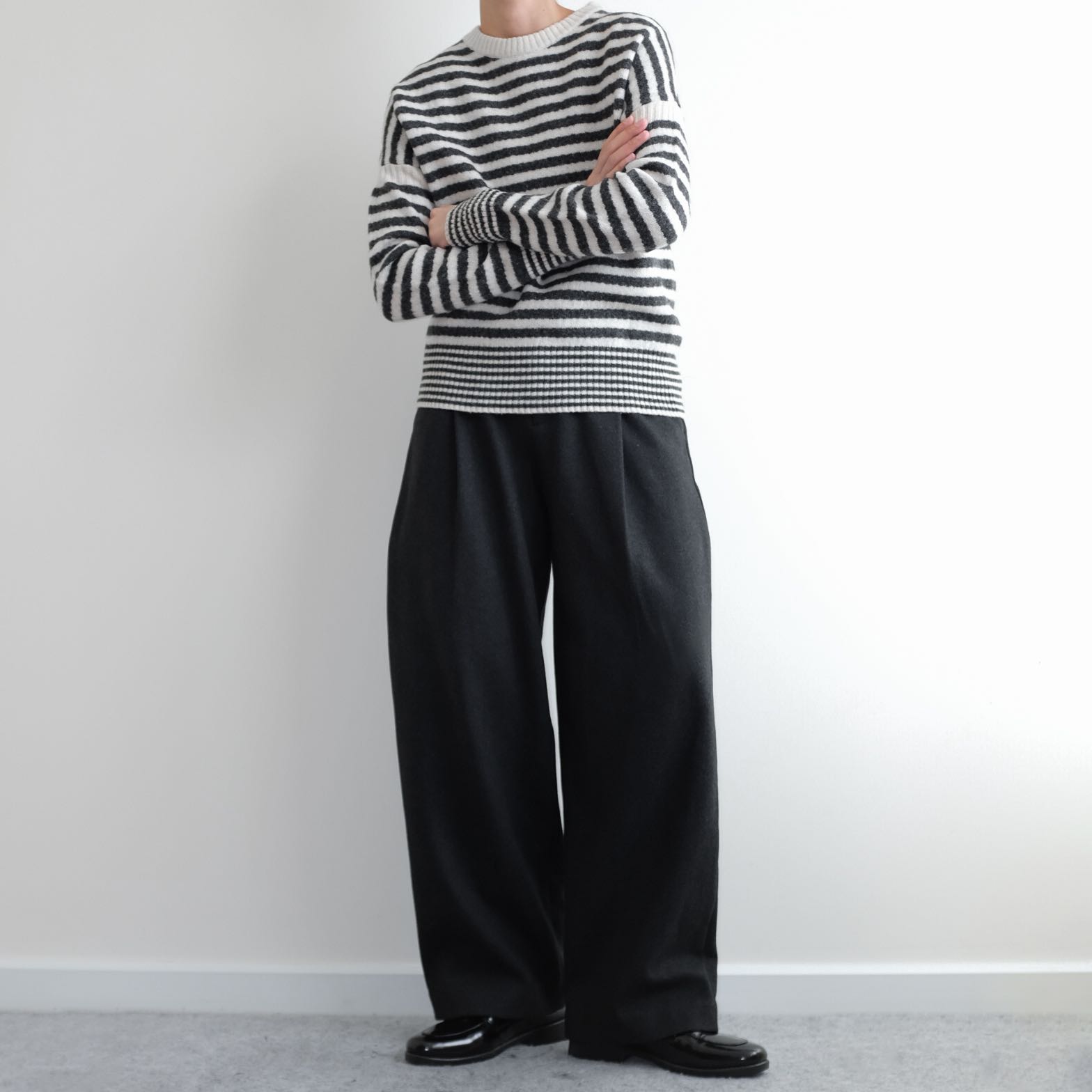 UNIQLO x COMTOIR DES COTONNIERS Relaxed Cropped Straight Wide Leg Pants