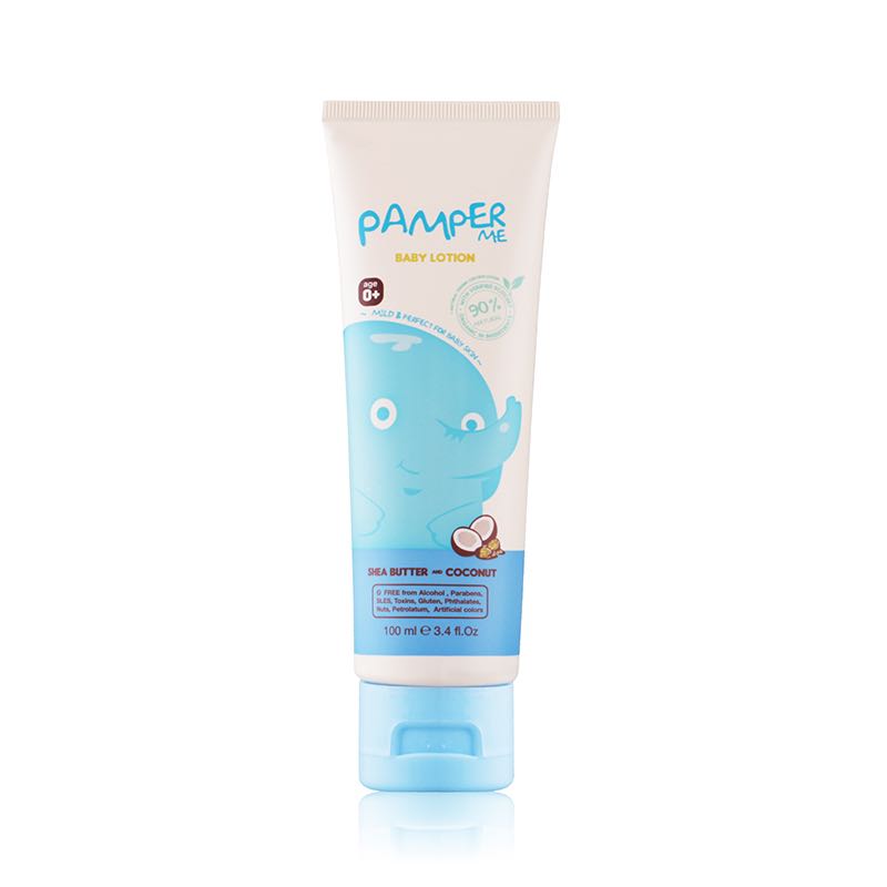 O-Spa โอสปา แพมเพอร์ มี โลชั่นบำรุงผิว สำหรับเด็ก กลิ่นเชียร์บัทเทอร์และมะพร้าว 100ml