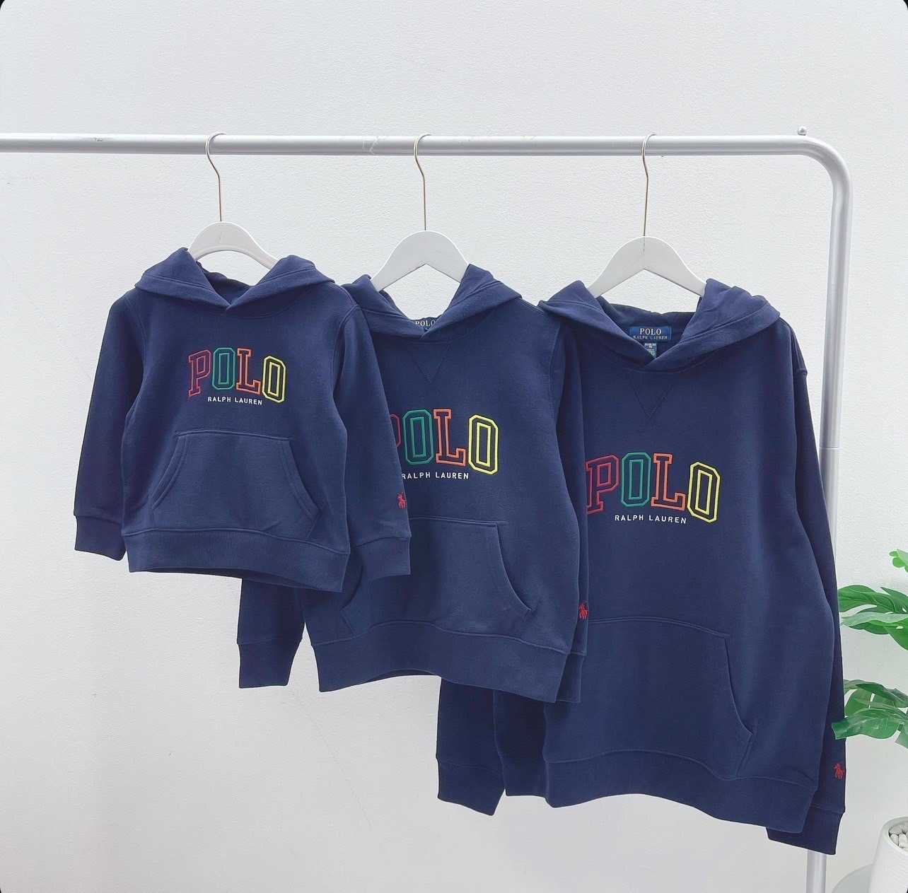 Ralph Lauren Logo Fleece Hoodie (Cruise Navy)