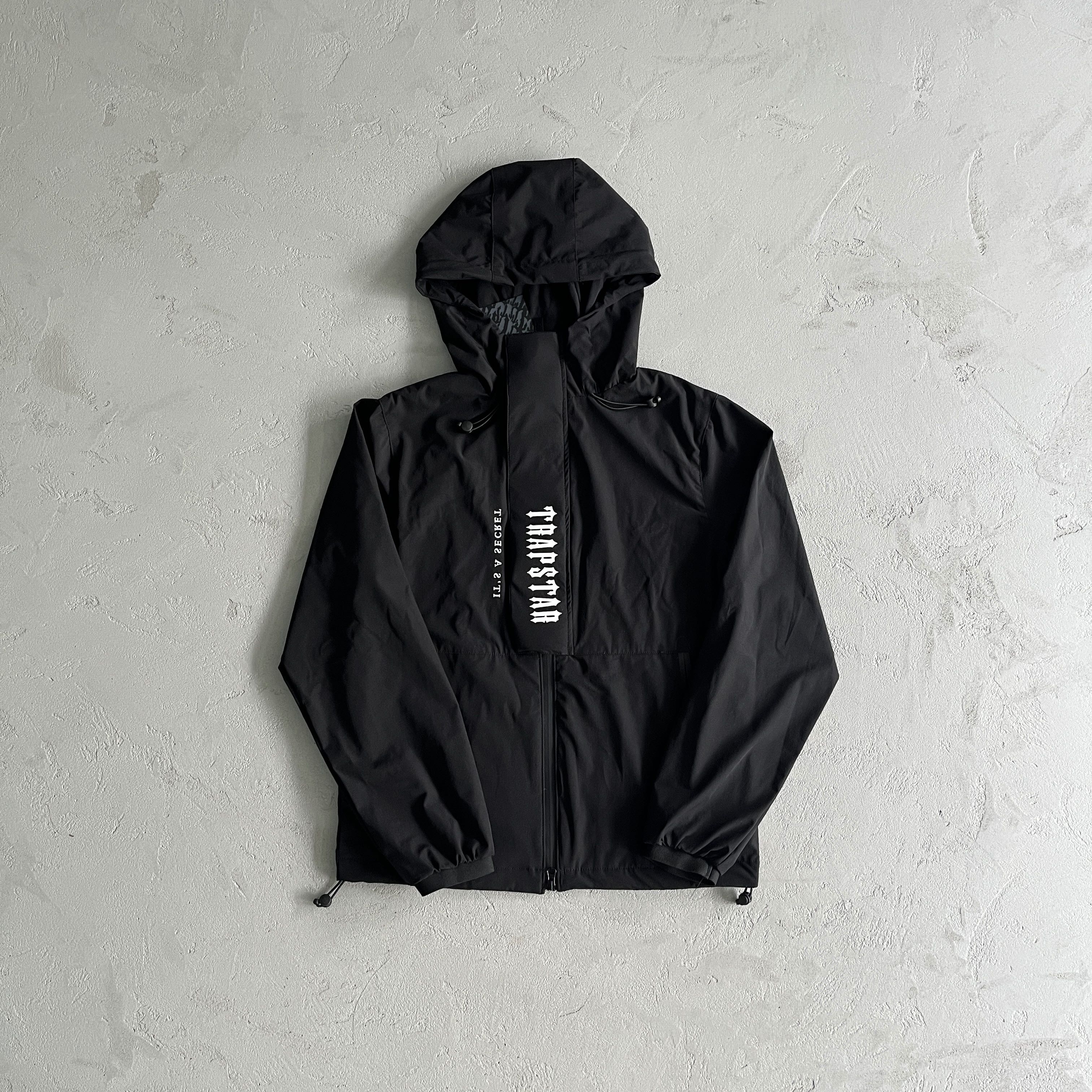 Trapstar Decoded Windbreaker Black/White