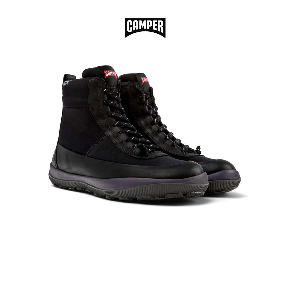 CAMPER รองเท้าบูท ผู้หญิง รุ่น Peu Pista GM สีดำ ( BOT -  K400650-008 )