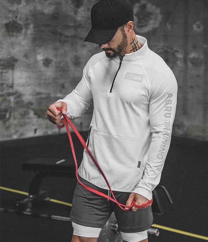 เสื้อแขนยาว ASRV #6 / ผ้าคอตตอนยืดผสมโพลีฯ ใส่เที่ยว ใส่ออกกำลังกาย ผ้านิ่มใส่สบาย ระบายอากาศได้ดี