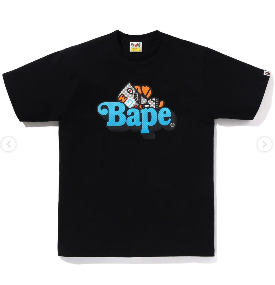 Bape Milo Shark Osaka Black Tee