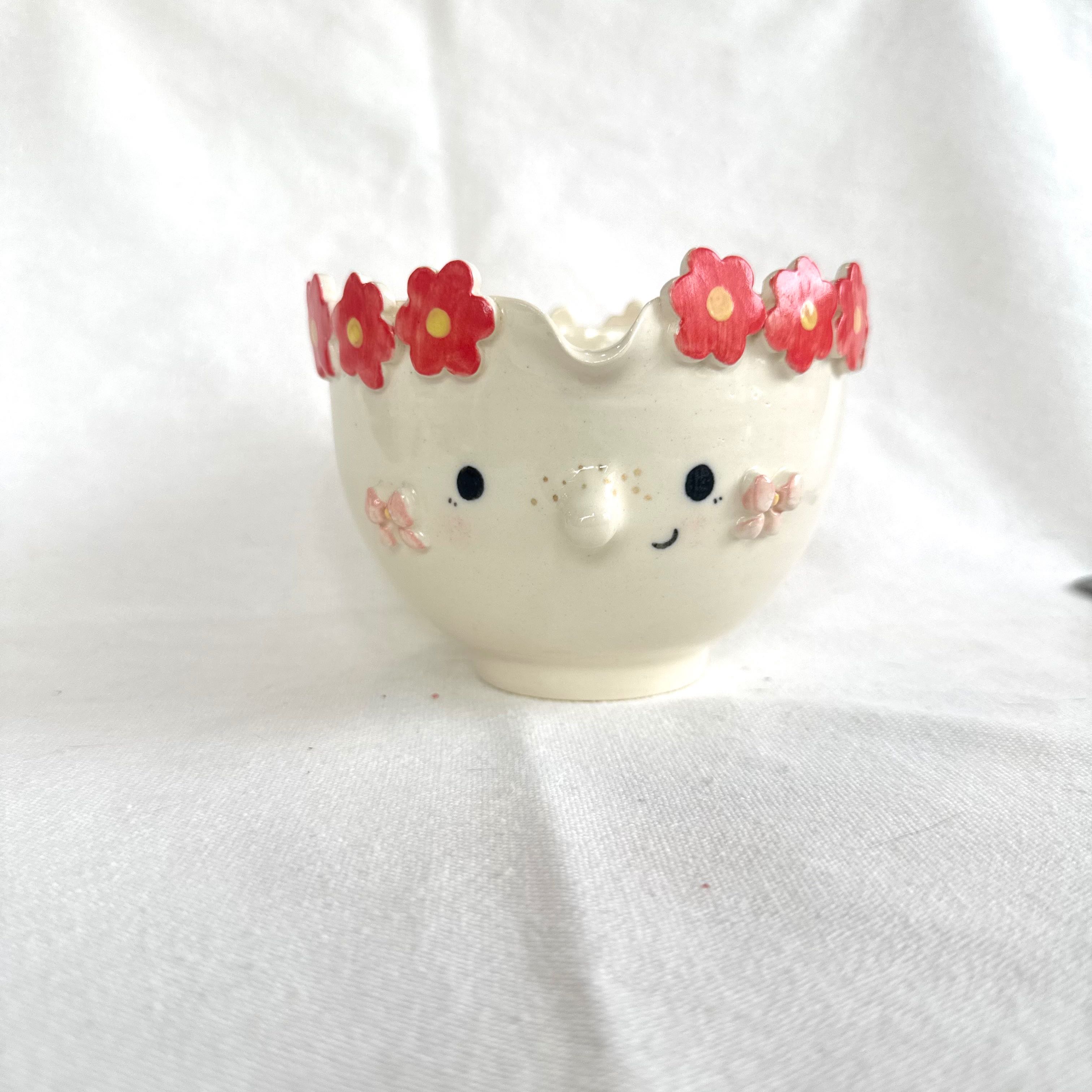 Flower crown Chawan