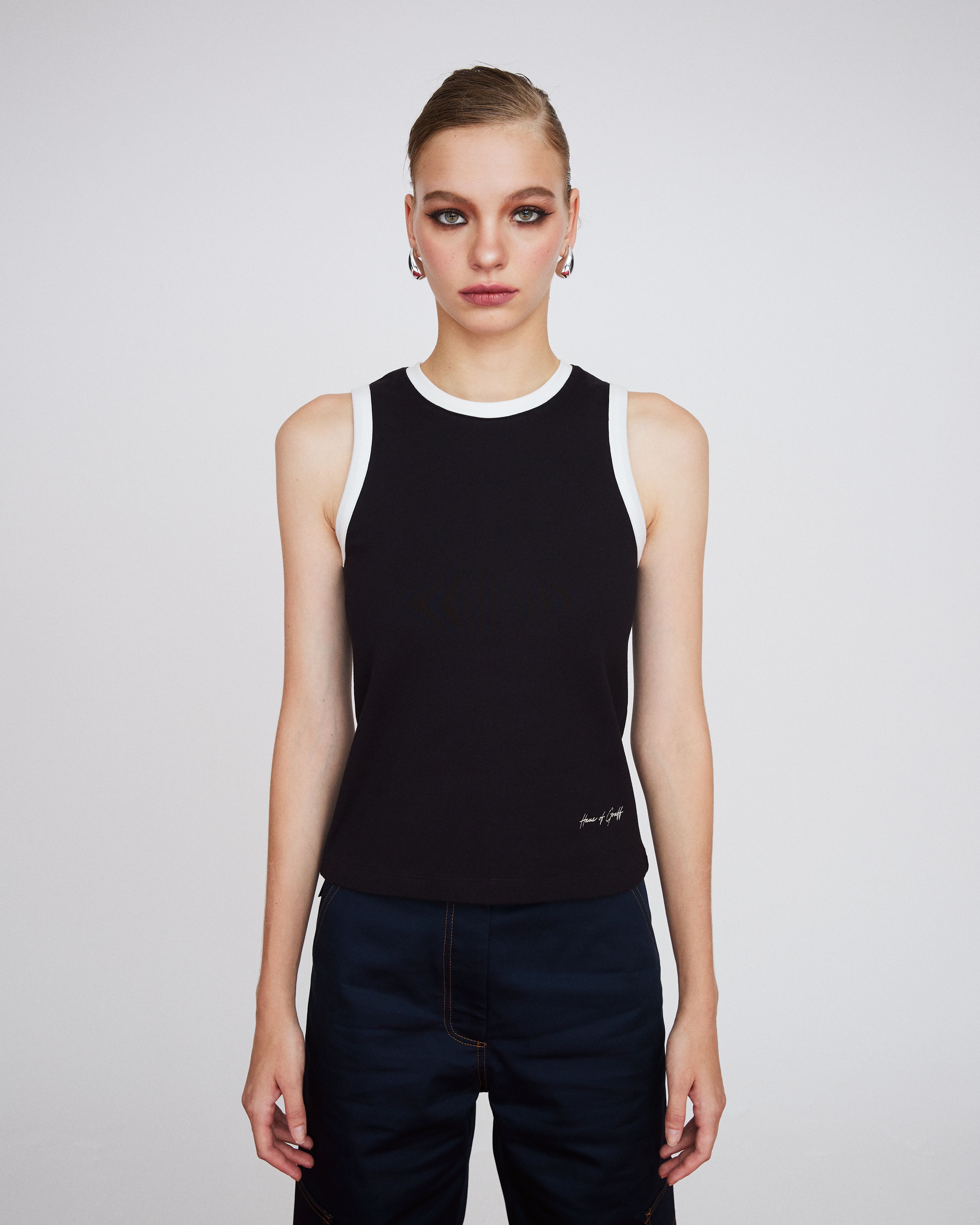 MIDNIGHT TANK TOP  (B/W)