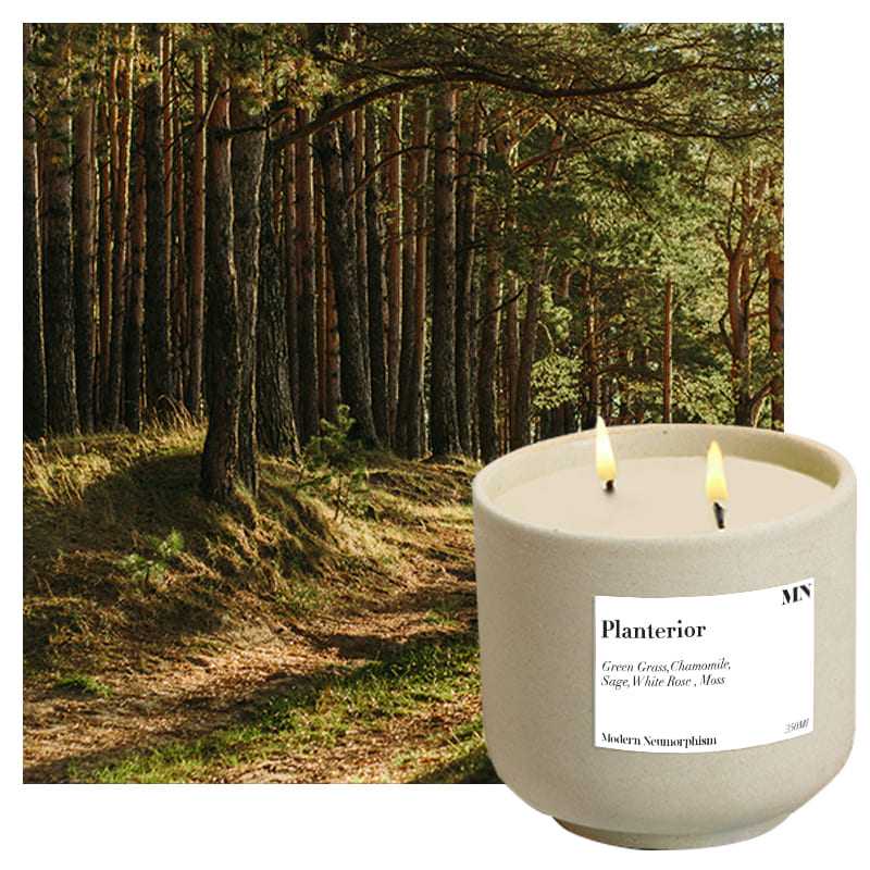 MN FORMULA CERAMIC CANDLE Planterior Size L เทียนจากข้าวหอมมะลิ เทียนหอม