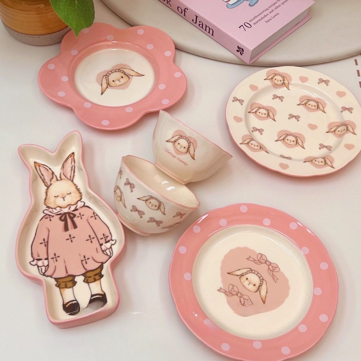 Set Sweet bunny bow  🎀🐰 Twinnies Decor