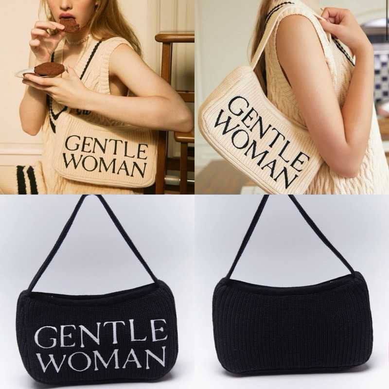 GENTLEWOMAN Preppy Knit Shoulder Bag กระเป๋าตัวฮิต ขายดีที่สุด มี 2 สี✨แท้💯จากShop✅