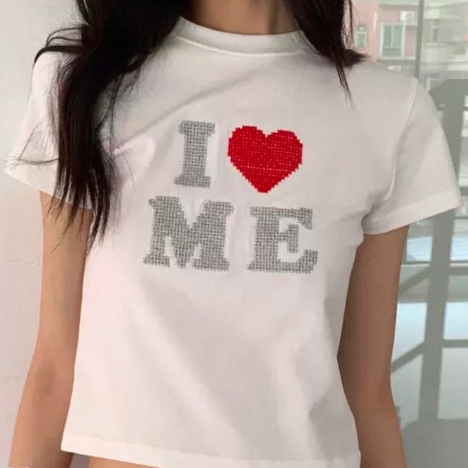 (PRE ORDER) I LOVE ME CROP TEE (one color)