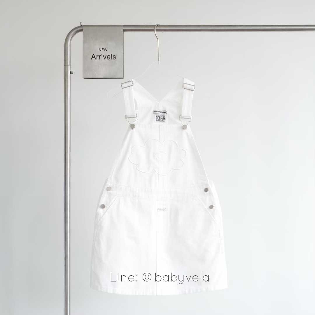Marithe X Daisy W Flower Overall Skirt (Ivory)