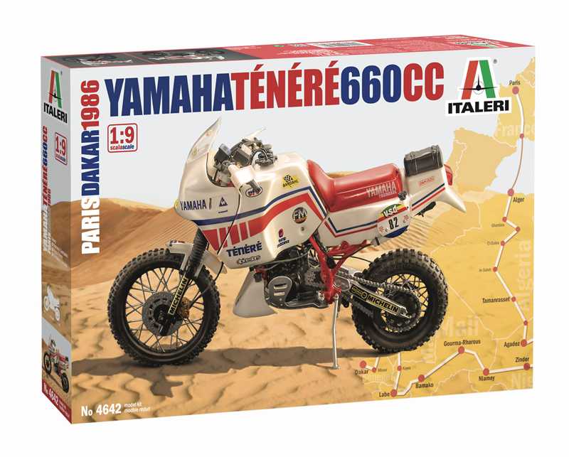1/9 YAMAHA Ténéré 660cc Paris Dakar 1986