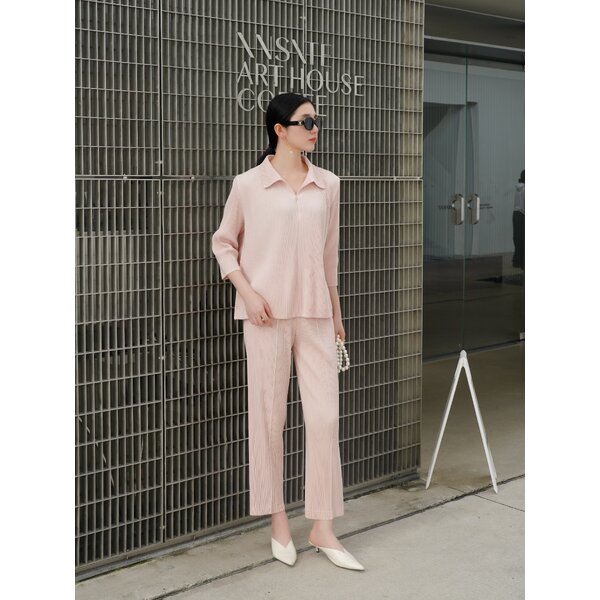กก ยาว 36 นิ้ว 2MUAY รุ่น GJO5111/ GJO5083P เซ็ตพลีทคุณภาพ THICK COLLAR HALF ZIP WITH PANTS PLEAT...