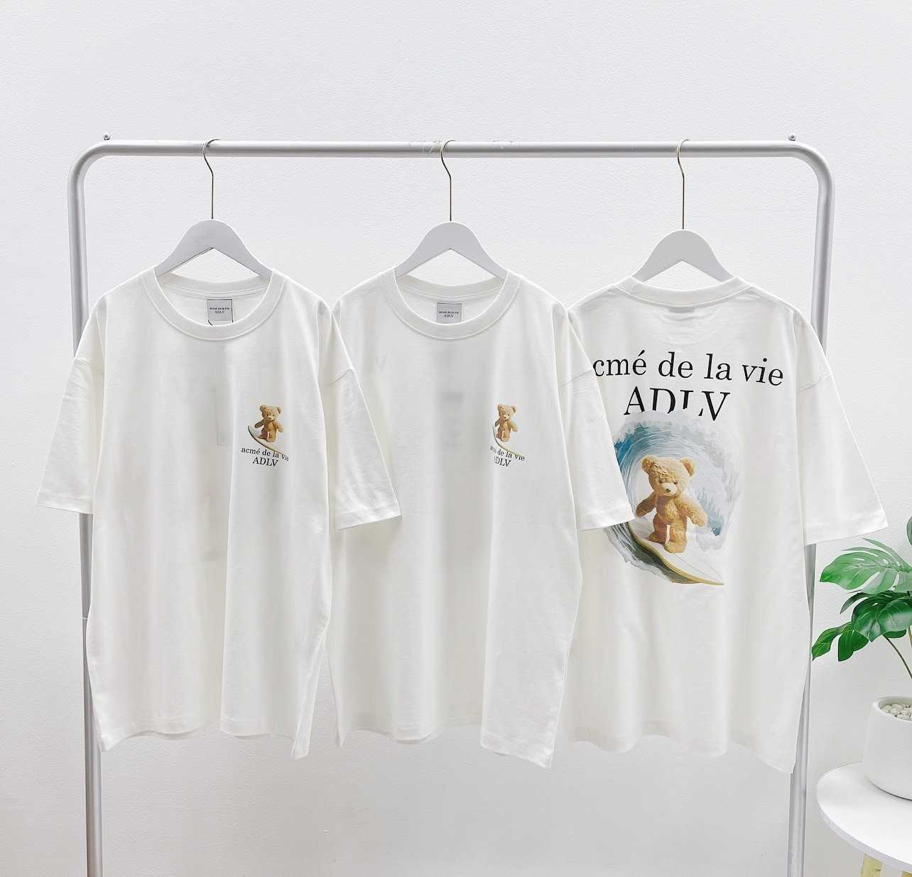 ADLV Surf Bear T-Shirt (White)