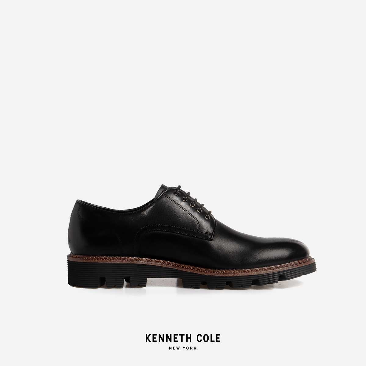 KENNETH COLE รองเท้าทางการผู้ชายรุ่น DANIEL CHUNKY BLACK สีดำ ( DRS - RS74073LE-001 )